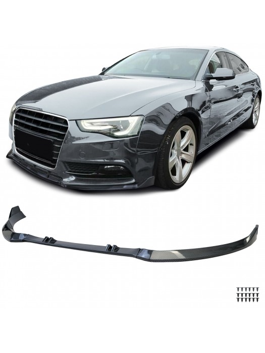 Přední  lipa spoiler Audi A5 8T 8F (2011-2017) - vzhled carbon